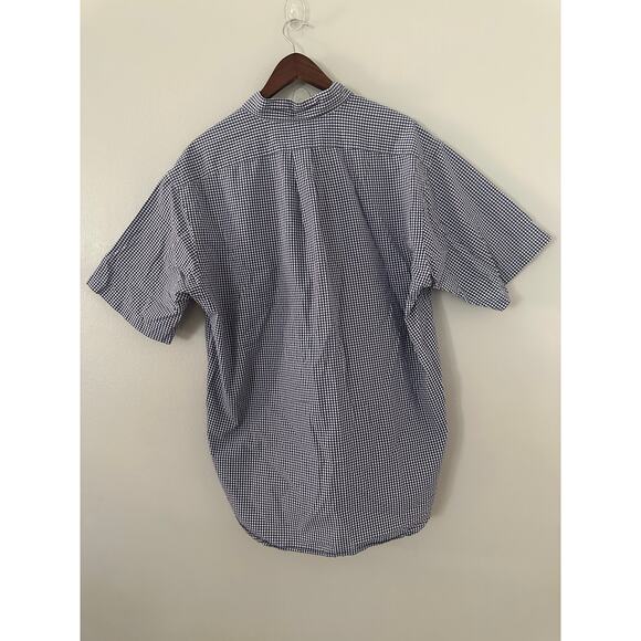 Ralph Lauren Blue Checked Blake Shirt sz Large - Picture 2 of 3